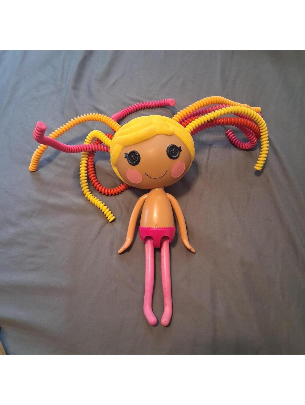 Lalaloopsy Silly Hair Sunny Side Up Doll MGA 2010 Bendy Yellow Pink Hair 12"
